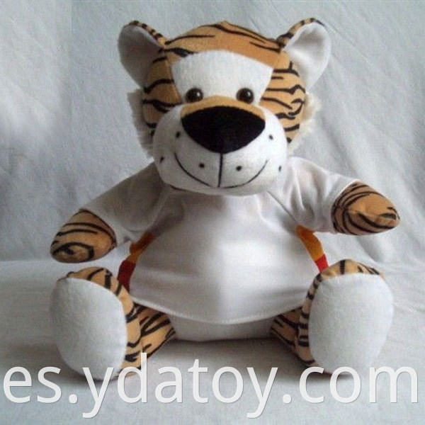 Plush Tiger Toys with T-shirt